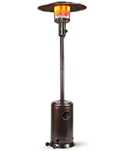 45,000 BTU Bronze Propane Patio Heater with Wheels